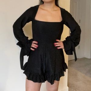 Eggie Black Romper